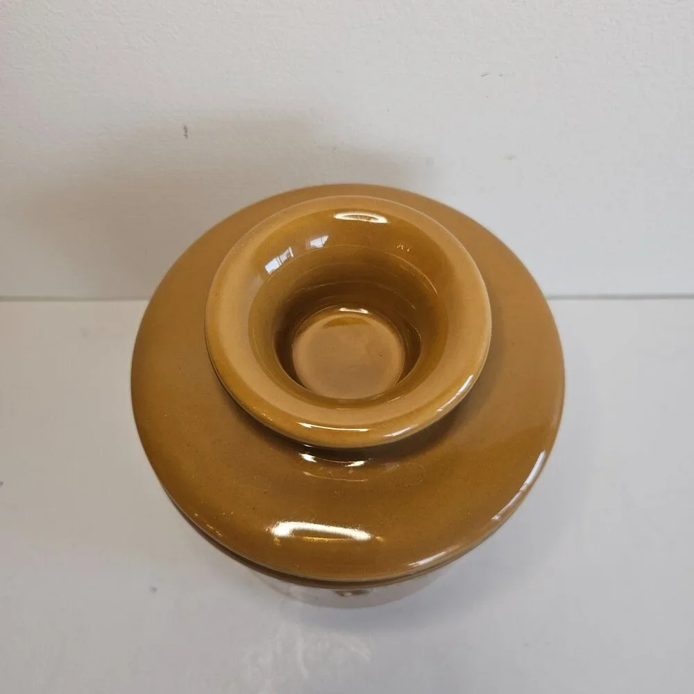 Butter Bell 2pc Crock Sienna Brown by L. TREMAIN 2013 Keeper Dish
